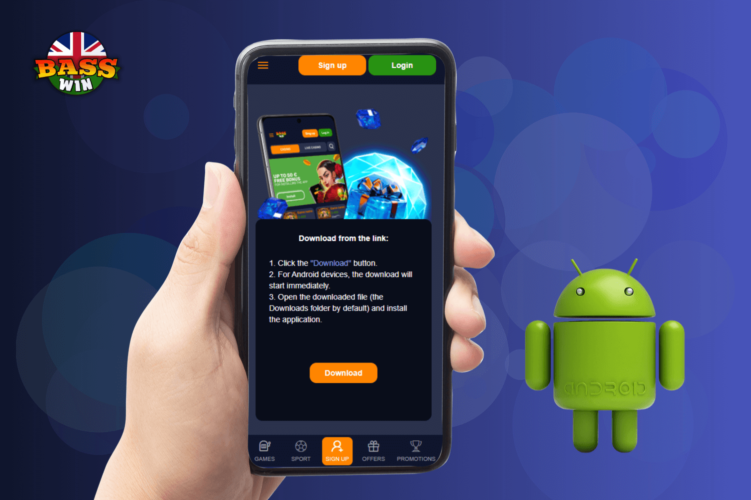 How to Download and Install BassWin UK on Android?